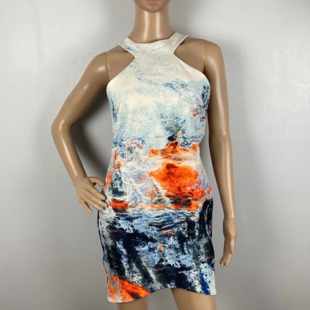 Bec & Bridge Revolve Printed Open Back Mini Dress - image 2